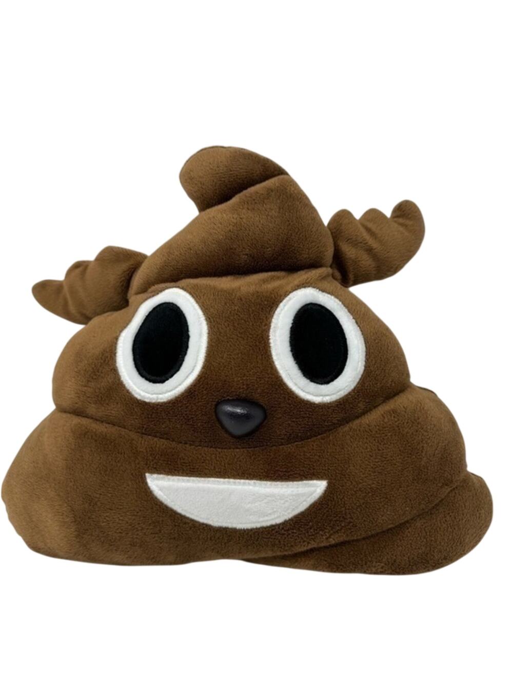 Emoji Poo Plush Pillow 13” Brown Funny Emoticon Stuffed Cushion
